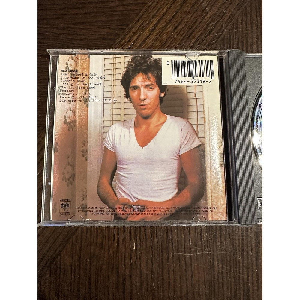 Bruce Springsteen Left T Of 2 CDs Born To Run, Darkness On The Edge Of Town 78' - Picture 8 of 10